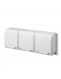 HERMES Gniazdo potrójne z/u...