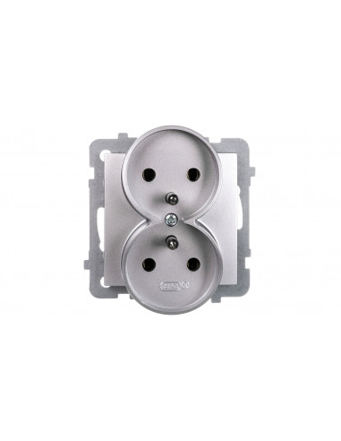 AS Gniazdo podwójne z/u srebro...