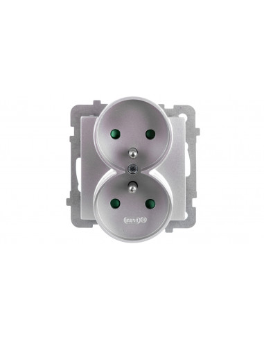 AS Gniazdo podwójne z/u z przesłonami...