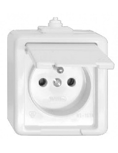 JANTAR Gniazdo pojedyncze z/u IP44 z...