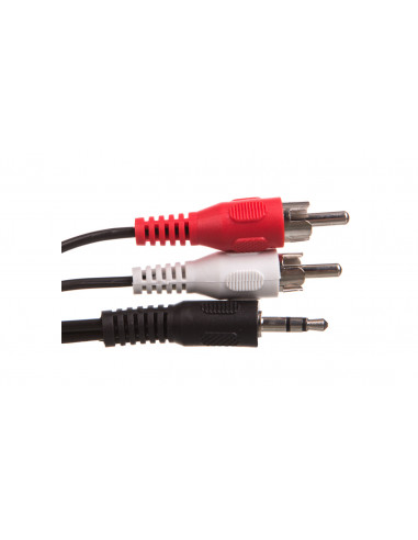 Przewód adapter Jack 3,5mm - 2x RCA...