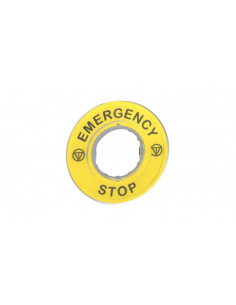 Etykieta emergency STOP 3D...