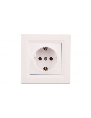 Asfora Gniazdo pojedyncze z/u SCHUKO...