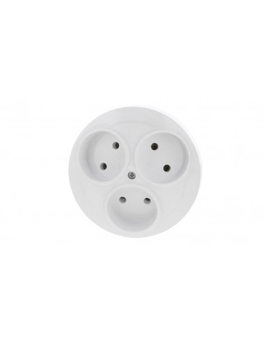 OPAL Gniazdo potrójne b/u /montaż w...