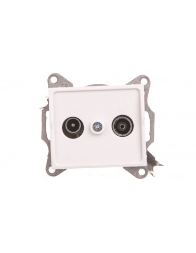 LOGI Gniazdo RTV końcowe białe...