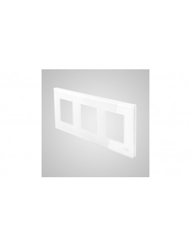 TouchMe Ramka potrójna szklana biała...