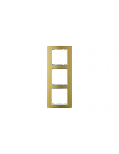 Ramka 3-krotna złoty/śnieżnobiały B.3...