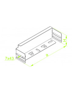 Zaślepka korytka ZKL50H50... 2