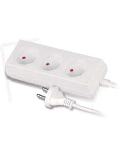 Przedłużacz 3-gniazda b/u...