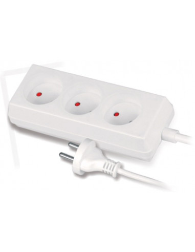 Przedłużacz 3-gniazda b/u 10A 1,5m...