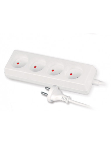 Przedłużacz 4-gniazda b/u 10A 1,5m...