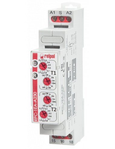 Przekaźnik czasowy 1P 1sek-10dni 230V...