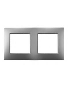 ARIA Ramka podwójna srebro...