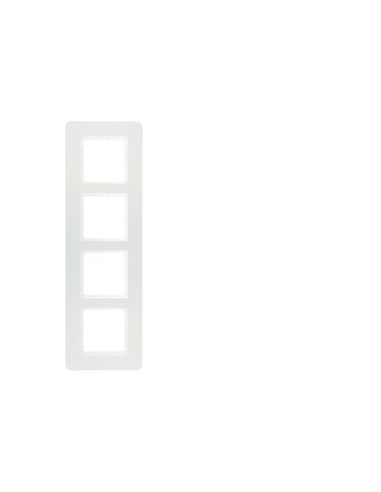 Ramka 4-krotna biały aksamit...