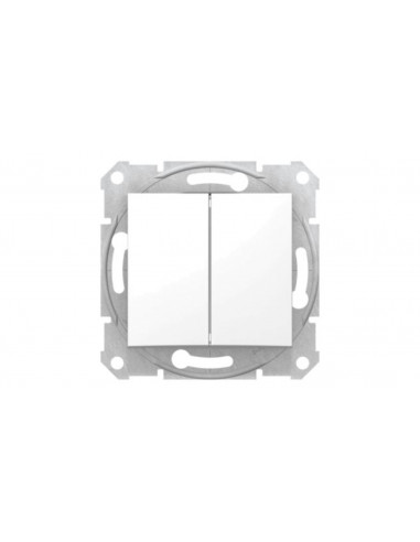 Sedna Przycisk podwójny, biały...