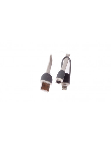Przewód USB - microUSB / iPhone 2A 1m...