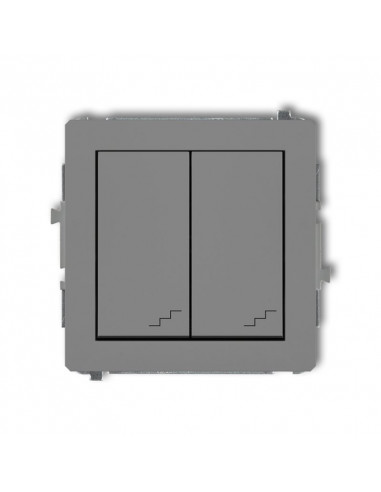 DECO Łącznik podwójny schodowy szary...