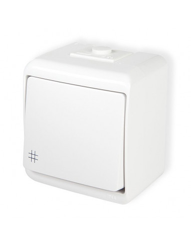 JUNIOR Łącznik krzyżowy biały IP54 WHE-6