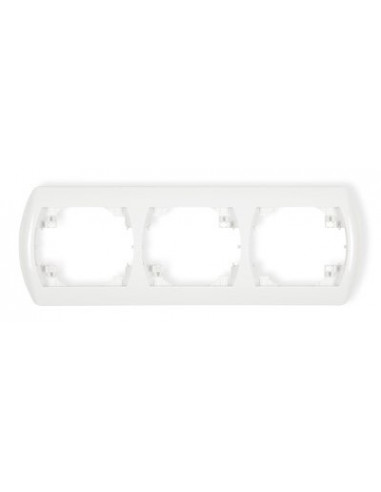 TREND Ramka pozioma potrójna biały RH-3