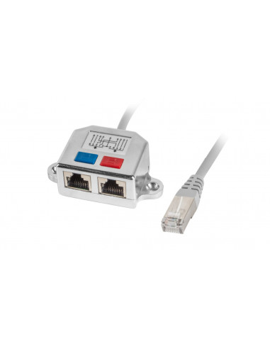 Adapter - rozdzielacz LAN RJ45 -...