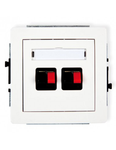 DECO Gniazdo głośnikowe podwójne...