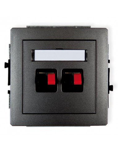 DECO Gniazdo głośnikowe podwójne...