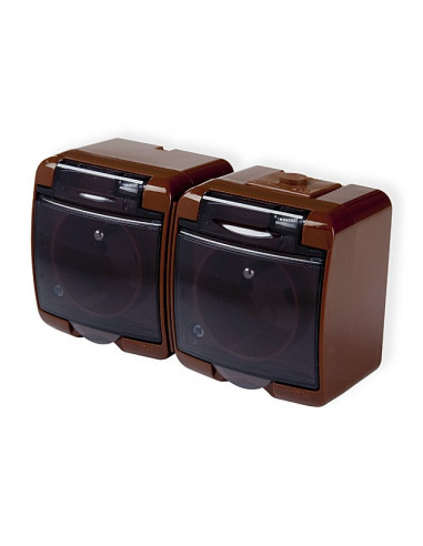 JUNIOR Gniazdo podwójne z/u (klapka...