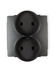 DECO Gniazdo podwójne b/u...