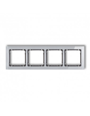 DECO Ramka poczwórna - efekt szkła...