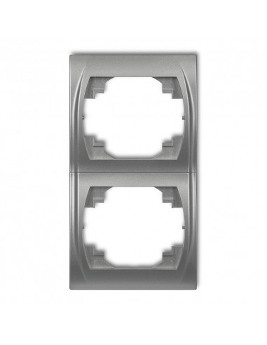 LOGO Ramka pionowa podwójna srebrny...