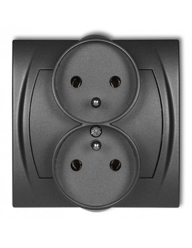 LOGO Gniazdo podwójne do ramki z/u...