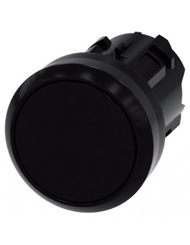 Przycisk 22mm okrągły tworzywo czarny...