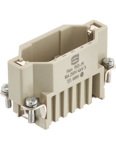 Złącze zaciskane (wkład) 15+PE męskie...