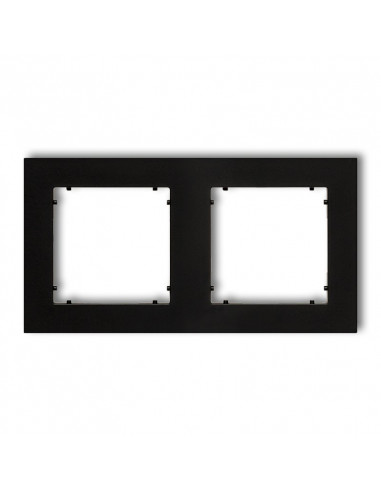 MINI Ramka podwójna czarny mat 12MR-2