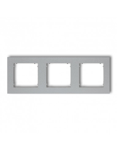MINI Ramka potrójna srebrny metalik...