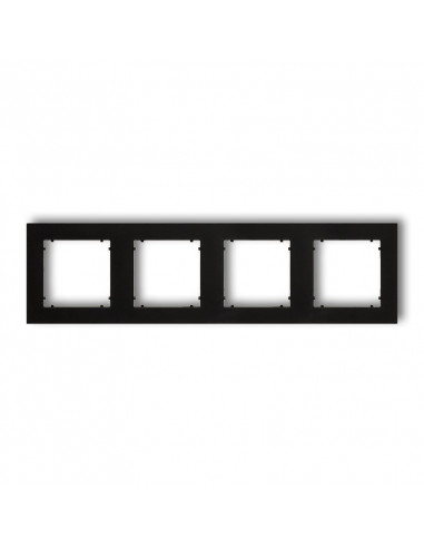 MINI Ramka poczwórna czarny mat 12MR-4