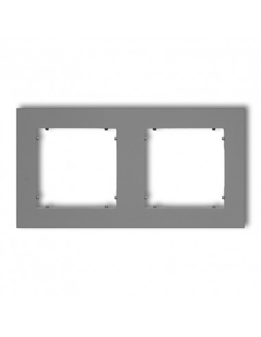 MINI Ramka podwójna szary mat 27MR-2