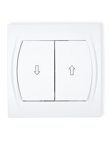 LOGO Łącznik żaluzjowy biały LWP-8