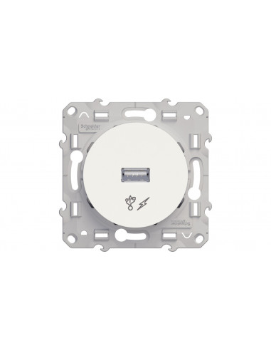 Odace Gniazdo USB 5VDC białe S52D408