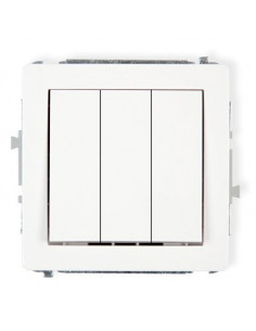 DECO Łącznik potrójny biały...