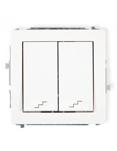 DECO Łącznik podwójny schodowy biały...