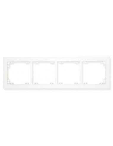 DECO Ramka poczwórna biały DR-4
