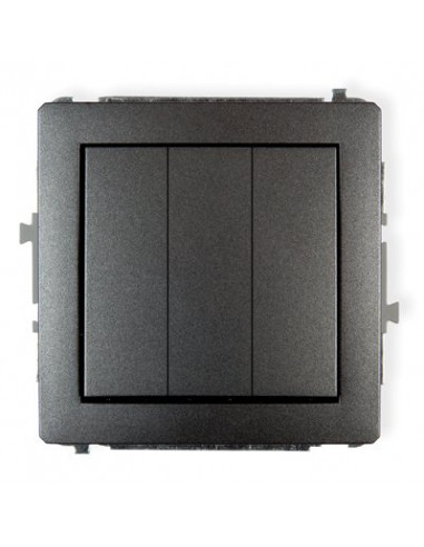 DECO Łącznik potrójny grafitowy 11DWP-7