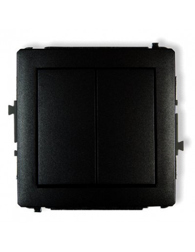 DECO Przycisk świecznikowy czarny mat...