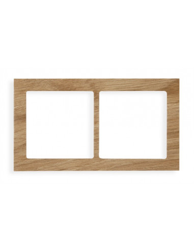 DECO Ramka podwójna - drewno (dąb)...