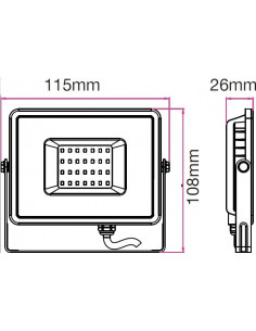 Projektor LED 10W 800lm... 2