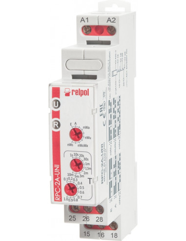 Przekaźnik czasowy 1P 12-240VAC/DC...