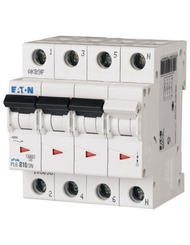 Wyłącznik nadprądowy 3P+N D 10A 6kA...