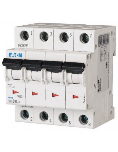 Wyłącznik nadprądowy 4P C 10A 6kA AC...