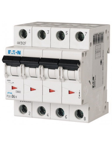 Wyłącznik nadprądowy 4P C 6A 6kA AC...